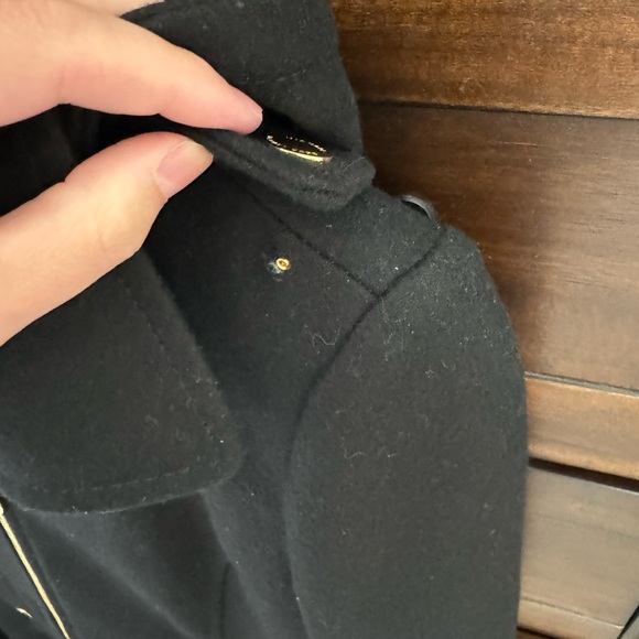 Michael Kors black zip wool coat XS - Picture 7 of 11